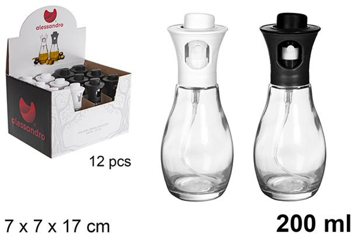 FLACONE OLIO IN VETRO ANTIGOCCIA 200 ml