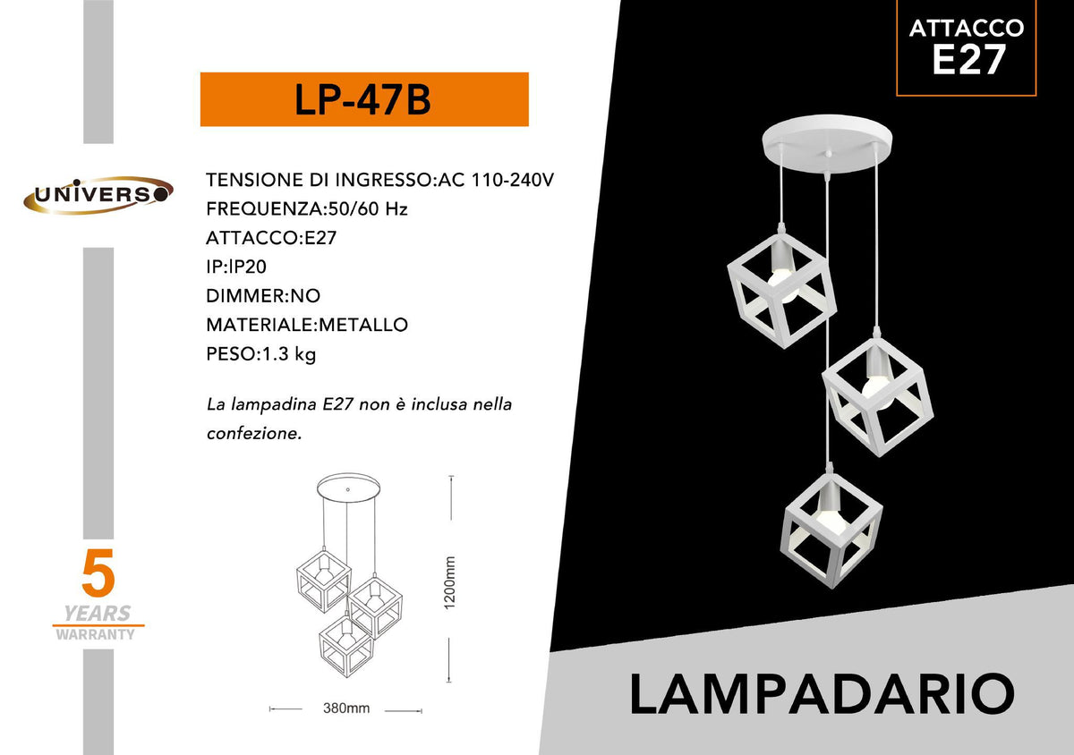 Lampada Da Soffitto Universo – LP-47B