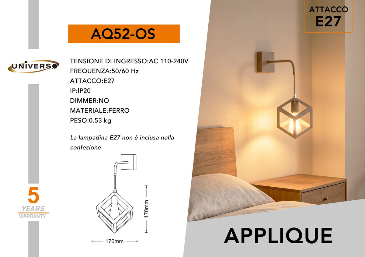 Applique Da Muro Universo – AQ52-OS