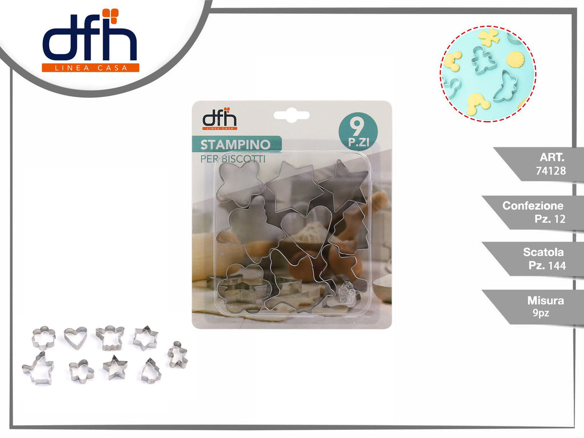 STAMPINO PER BISCOTTI 9 pz