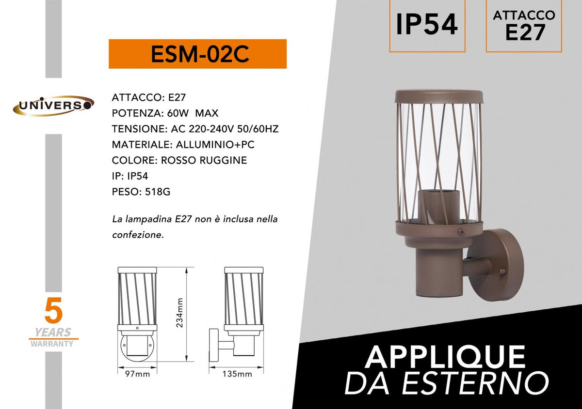 Applique da esterno – ESM-02C