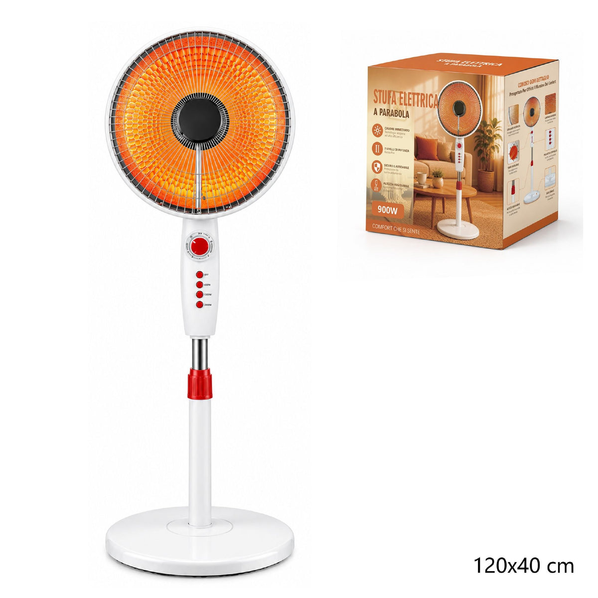 Stufa elettrica a parabola · art. 641401
