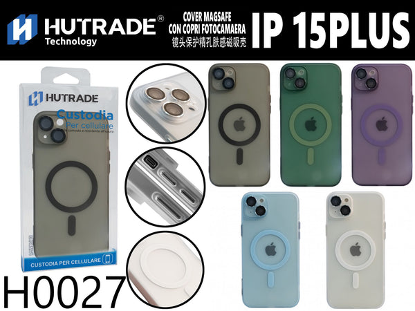 H0027 COVER OPACA A MAGSAFE CON PROTEZIONE PER FOTOCAMERA IP15PLUS