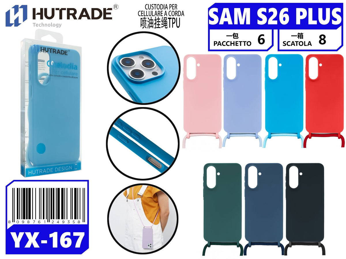 COVER COLORATA IN TPU CON CORDA SAM S26 PLUS – YX167 144035