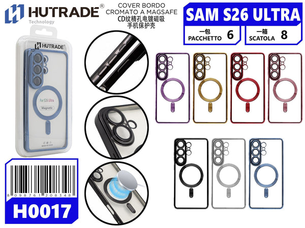 H0017 COVER BORDO COLORATO CROMATO A MAGSAFE SAM S26 ULTRA