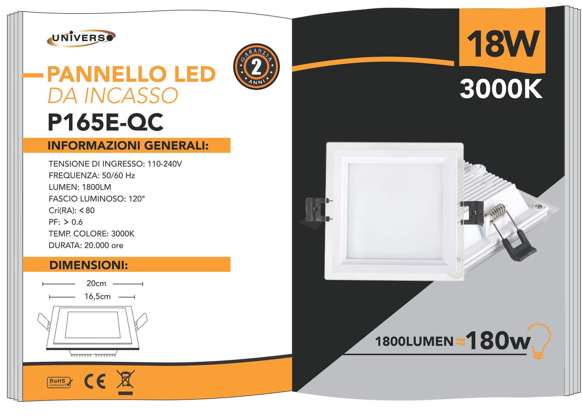 LED Panel Universo – P165E-QC