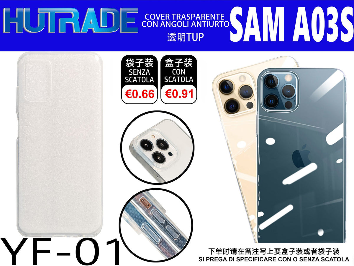 COVER TRASPARENTE A03S – YF01 011529