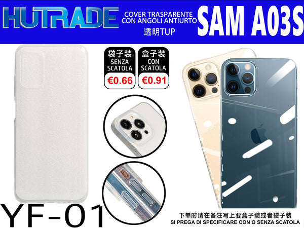 COVER TRASPARENTE A03S – YF01 011529