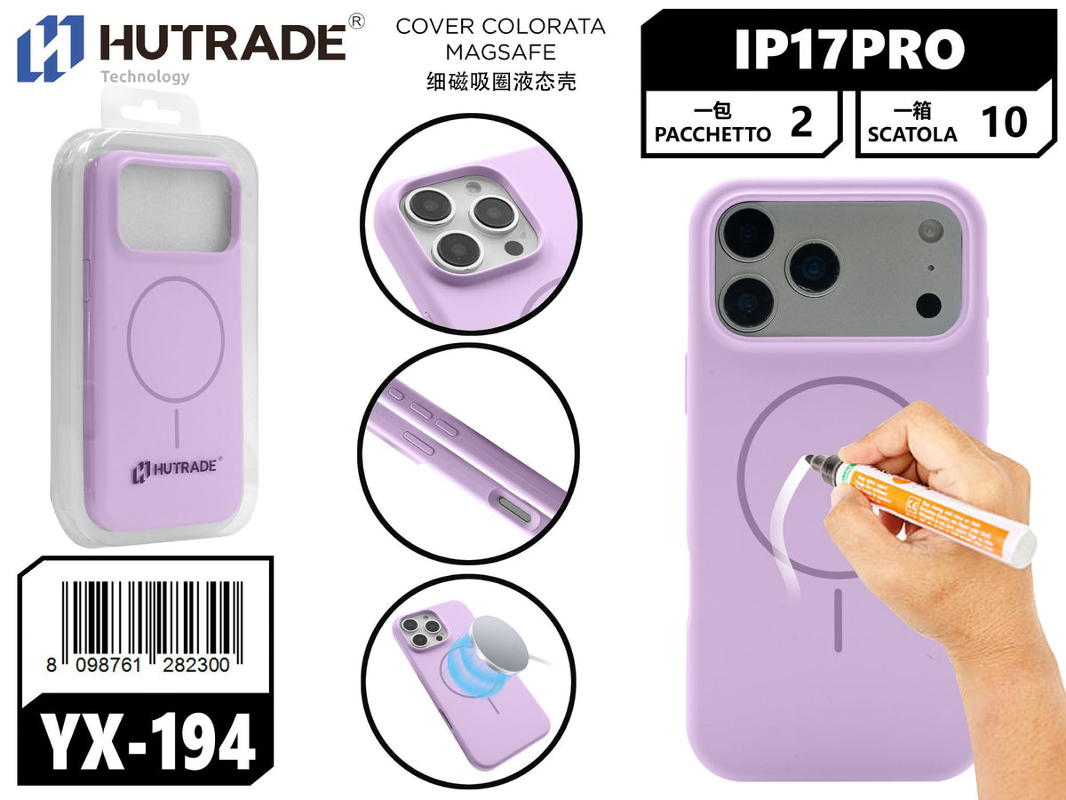 YX-194 COVER COLORATA MAGSAFE IP17PRO/IP18PRO VIOLA