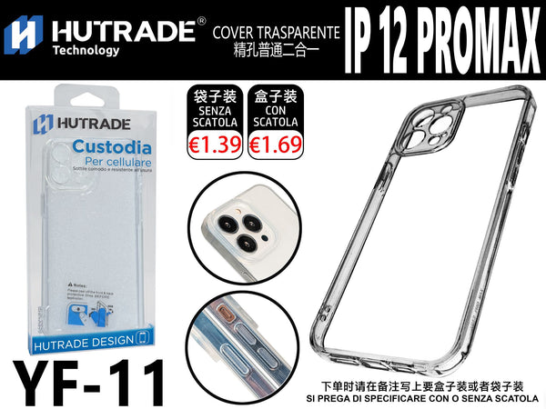 COVER TRASPARENTE TPU IP12 PRO MAX – YF11 666003