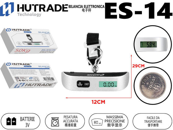 Bilancia per bagagli ES-14, 50 kg max