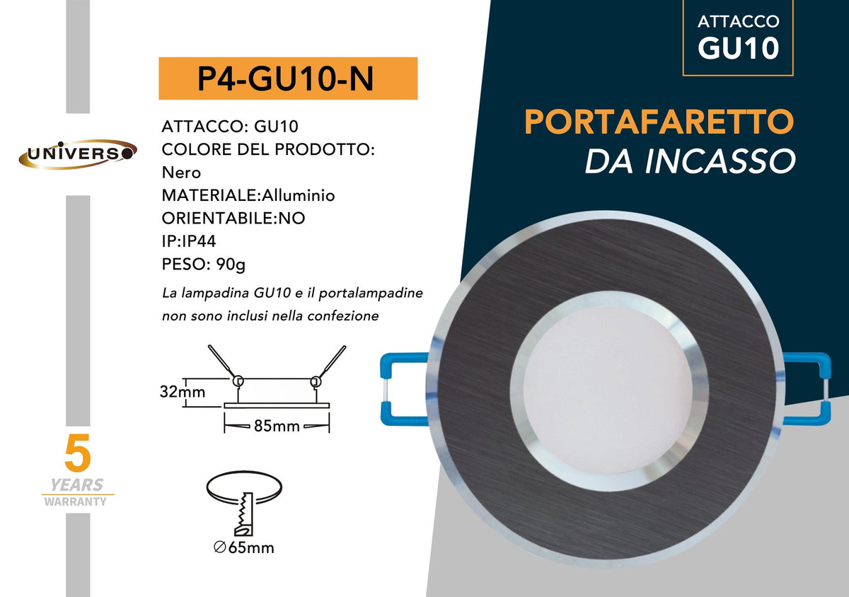 Porta Lampadina Gu 10 Universo – P4-N