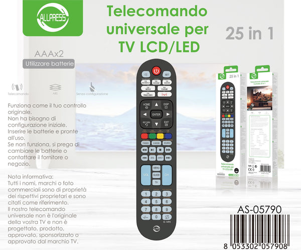 Telecomando universale G-1495, 26 in 1