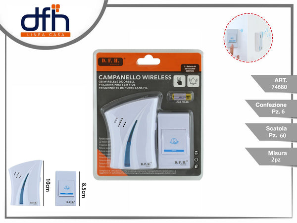 Campanello wireless con pulsante