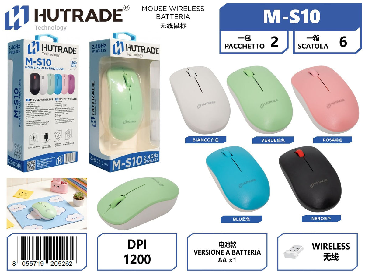 M-S10 MOUSE SENZA FILO
