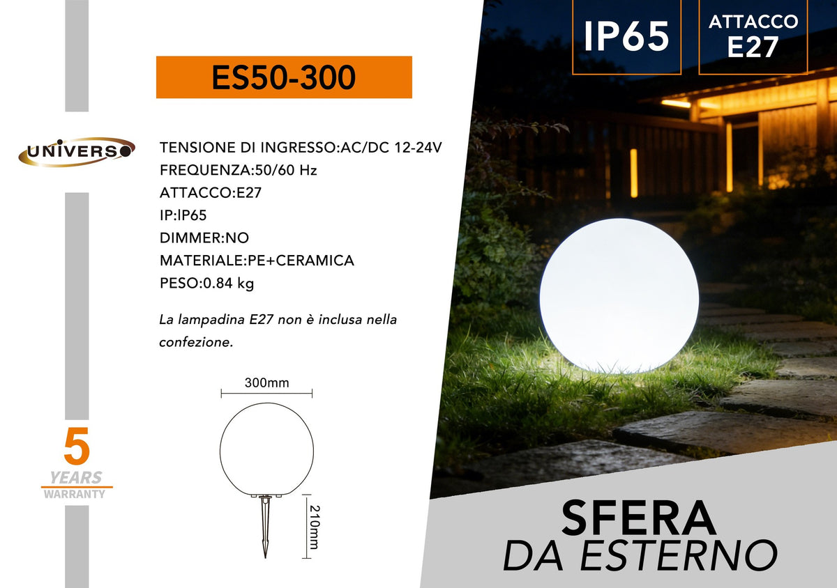 Luce da giardino e da percorso – ES50-300