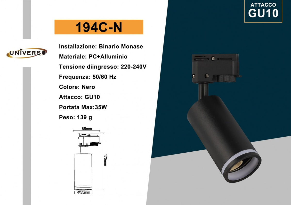 Faretto su binario – 194C-N