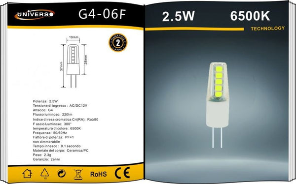 Lampadina G4 Universo – G4-06F