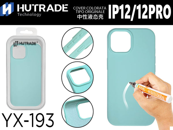 YX-193 COVER COLORATA IN GOMMA IP12/12PRO TIFFANY