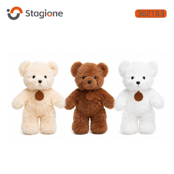 Orso di peluche in piedi con ciondolo