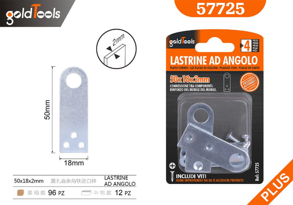 Angolari e piastre 50×18×2MM – art. 57725