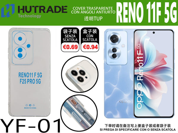 COVER TRASPARENTE RENO 11F 5G/F25PRO – YF01 011864