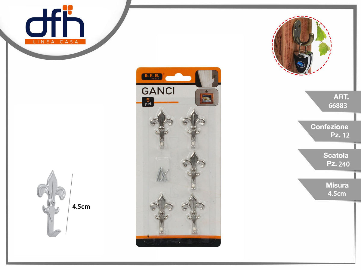 GANCI PER QUADRO 5 pz
