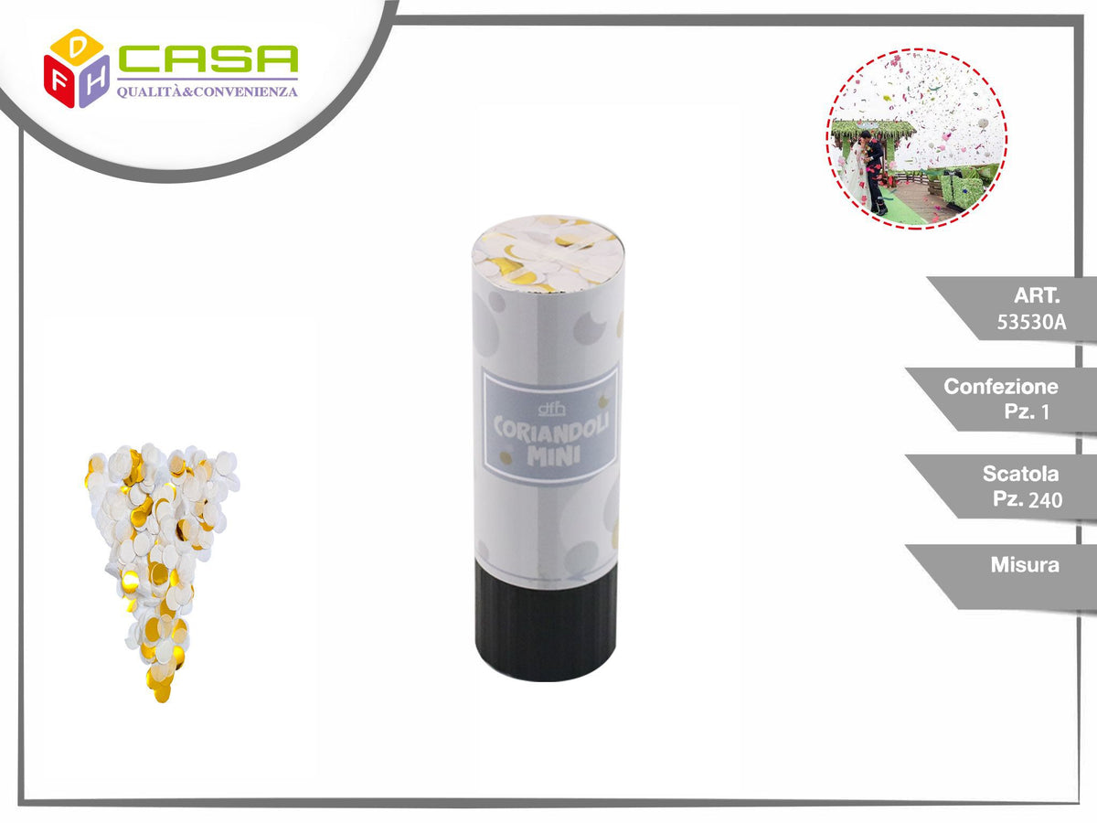 Sparacoriandoli mini con coriandoli rotondi