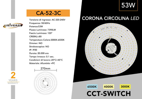Disco LED Universo – CA-52-3C