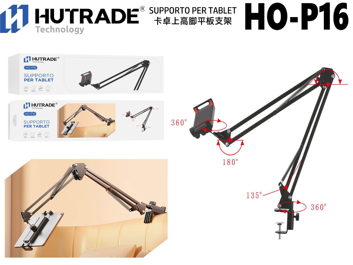 HO-P16 SUPPORTO PER TABLET DA TAVOLO CON AGGANCIO