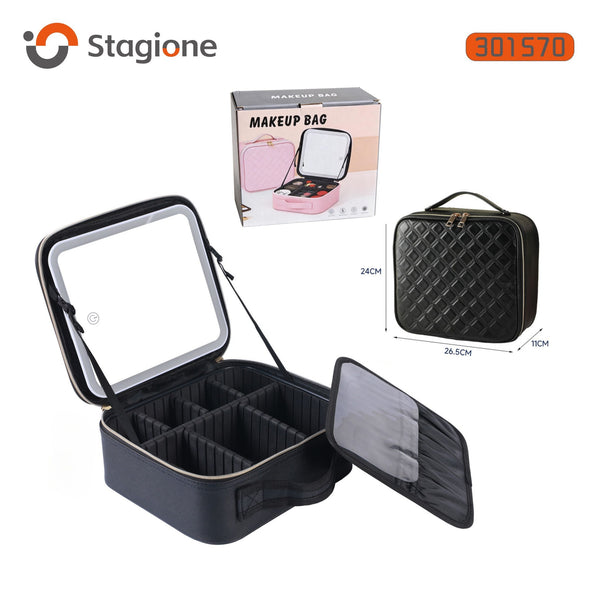 Beauty case con specchio illuminato