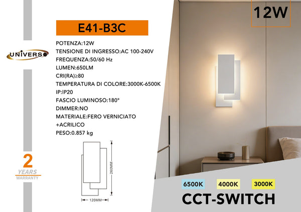 Applique Da Muro Universo – E41-B3C
