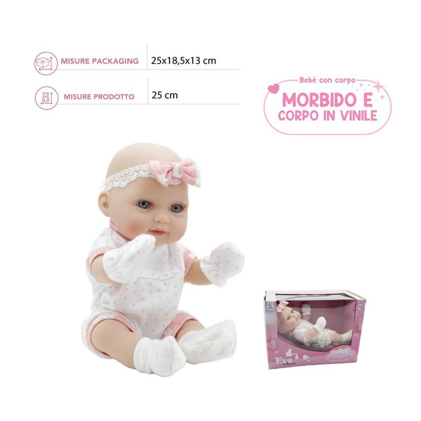 Bambolotto Eva Collection Newborn 25cm, allestimenti