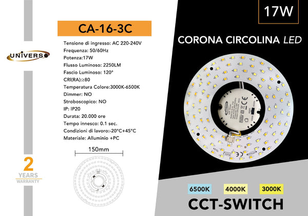 Disco LED Universo – CA-16-3C