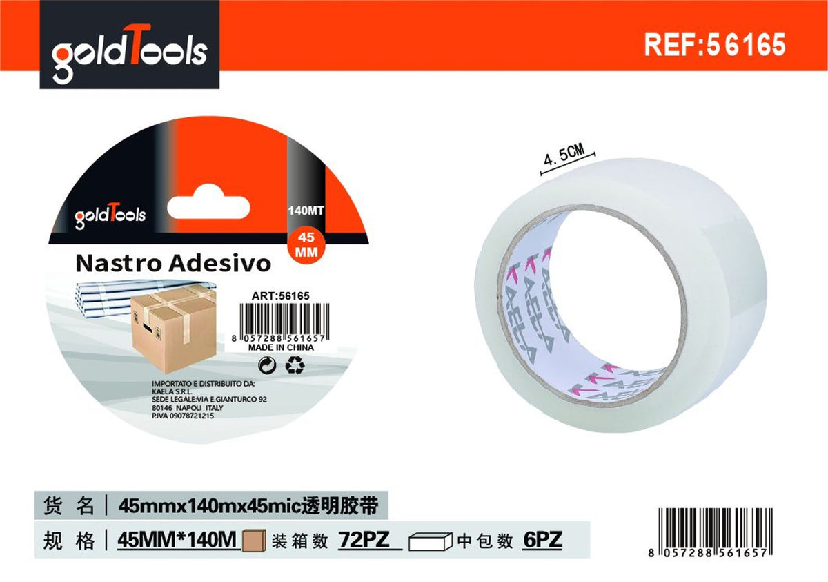 Nastro per imballaggio 45 mm da 45 mic
