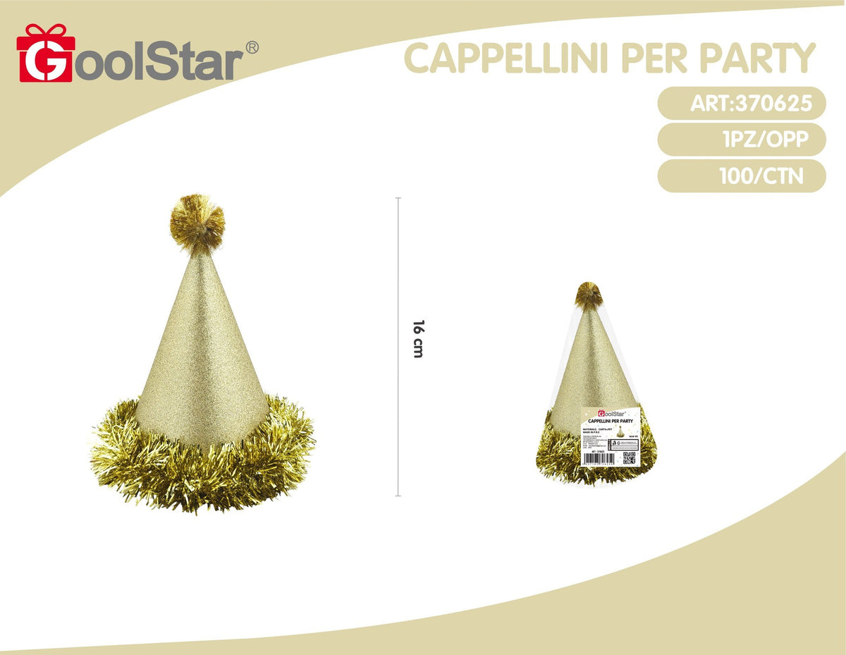 Cappellino da festa glitterato