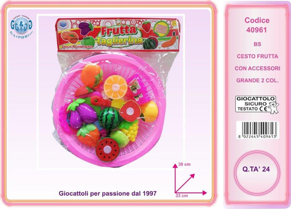 Frutta Taglierina, cestino con frutta giocattolo LIP40961