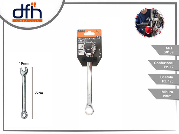 CHIAVE A FISSA STELLA19 mm