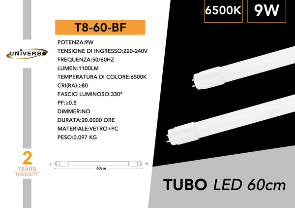 Tubo LED – T8-60BF