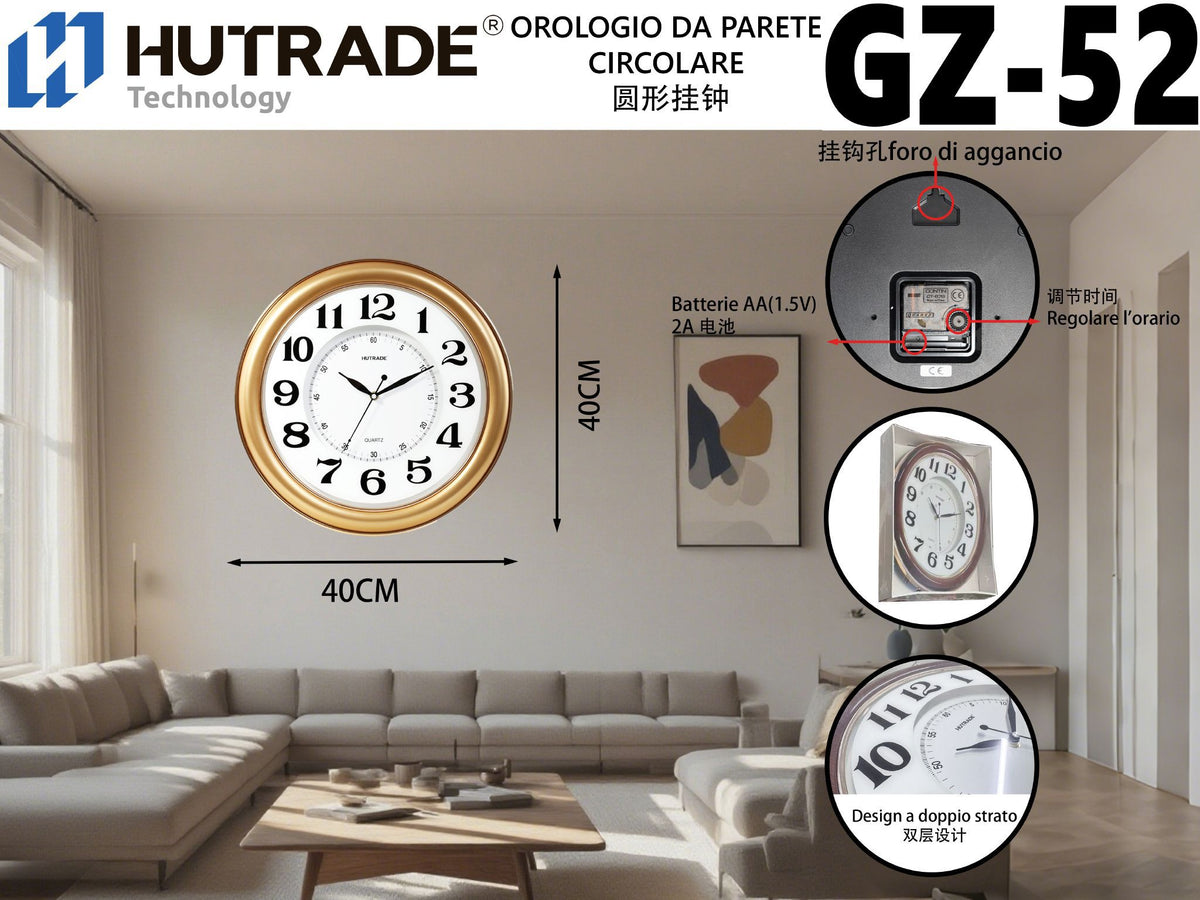 GZ-52 OROLOGIO DA PARETE CIRCOLARE