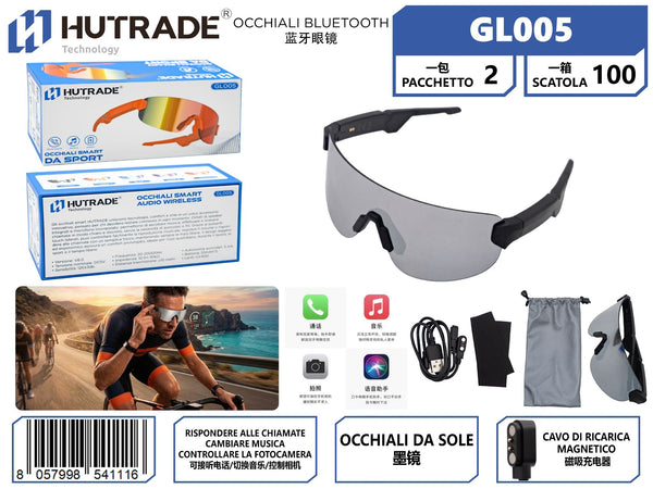 Occhiali da ciclismo Bluetooth GL005
