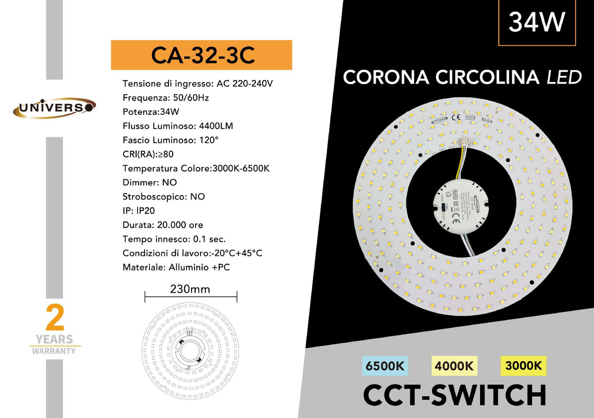 Disco LED Universo – CA-32-3C