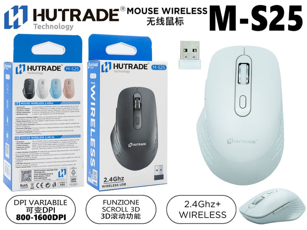 M-S25 MOUSE WIRELESS 2.4G BIANCO