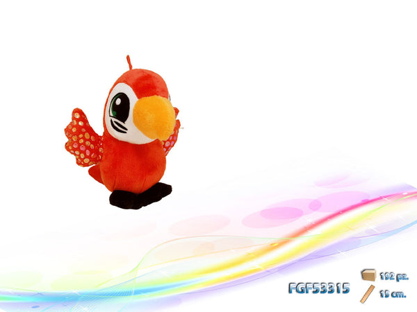 Pappagallo peluche col.ass