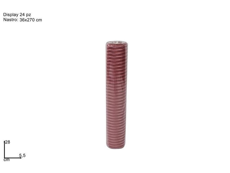 Nastro rosa velluto rigato