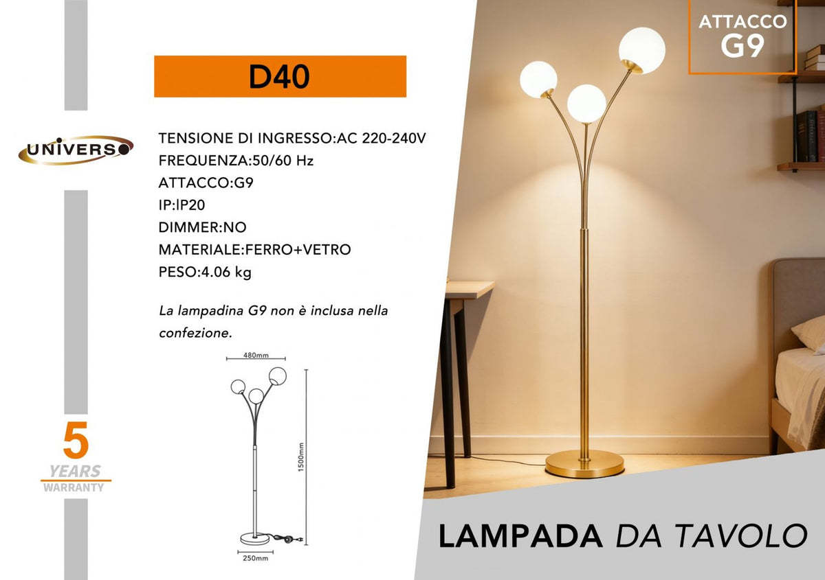 Lampada Da Terra Universo – D40