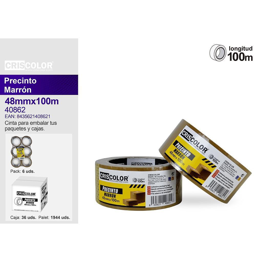 Nastro per imballaggio marrone in polipropilene da 48 mm