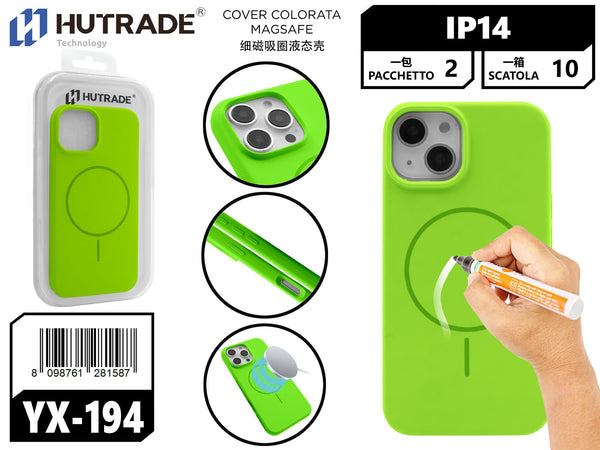 YX-194 COVER COLORATA MAGSAFE IP14 GIADA
