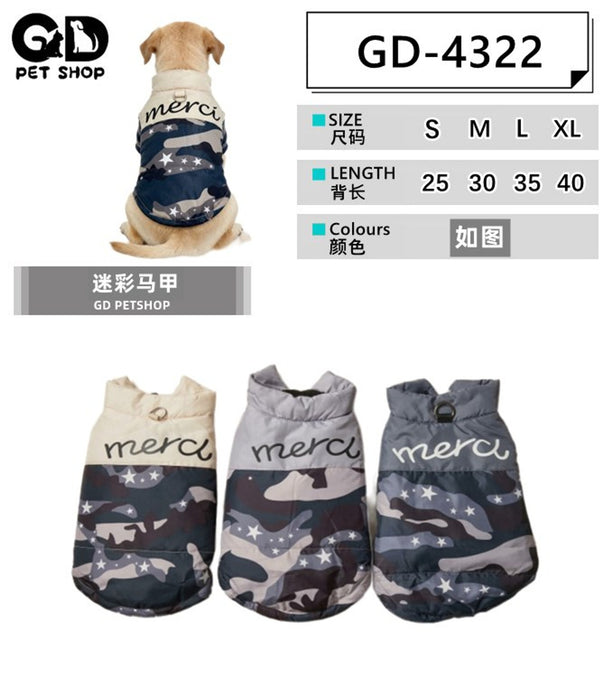 Gilet mimetico per cani