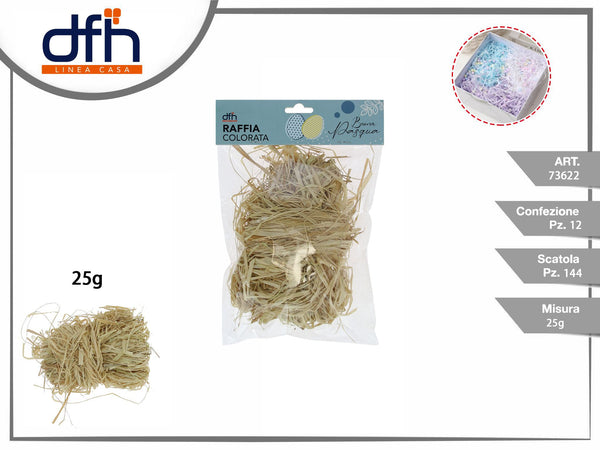 Raffia colorata